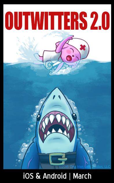 OneManLeft's tweet photo. Just when you thought it was safe to get back in the water. 

#Outwitters #indiedev Please retweet! http://t.co/OiwzuqGMU7