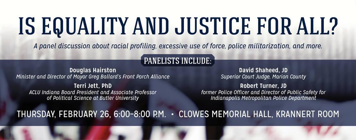 Done live-tweeting “Is Equality and Justice for All in Indy?” at Butler U, hosted by D Tutu Center #justiceforall