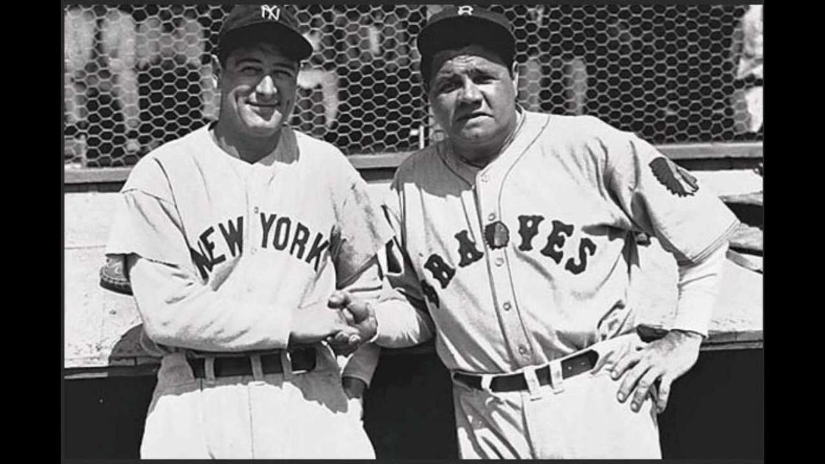 fanlime's tweet photo. Today in, 1935, the former #NYYankees Hall of Famer #BabeRuth signs with the #Boston #Braves. #TBT http://t.co/IAcsJVQyWs