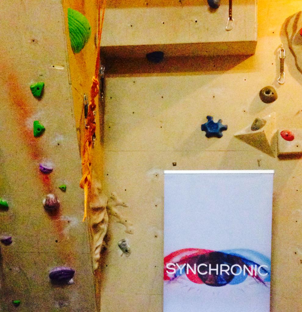 BeatnikBranding's tweet photo. Who hosts an event w/rock climbing as the backdrop? @GRCurrent does! You guys put on the best events! #synchronic http://t.co/zRASNRIHQX