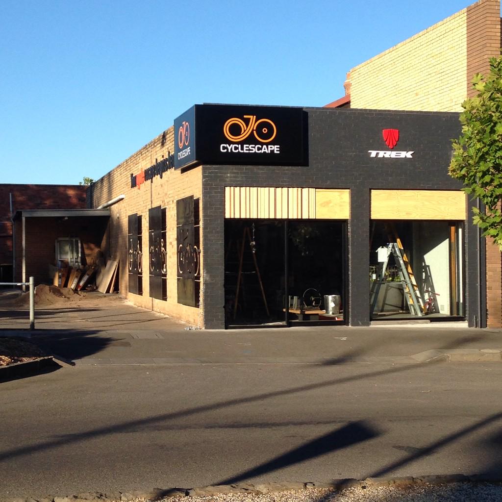 TASRitsasecret's tweet image. The regions newest cycle shop, it's coming up a treat. #cyclescape #trek