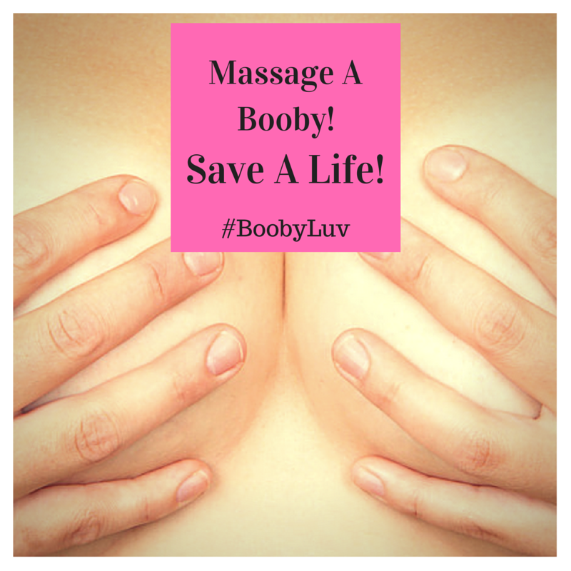 DrMaureenB's tweet photo. Massage a breast, save a life! #BoobyLuv #breasthealth #womenshealth PS. We love Breast Oil from @LivingLibations! http://t.co/QK61bWj250