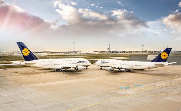 Lufthansa_USA's tweet photo. A8. It's always better with two (or more!) #TNI http://t.co/sQwnlzB9DS