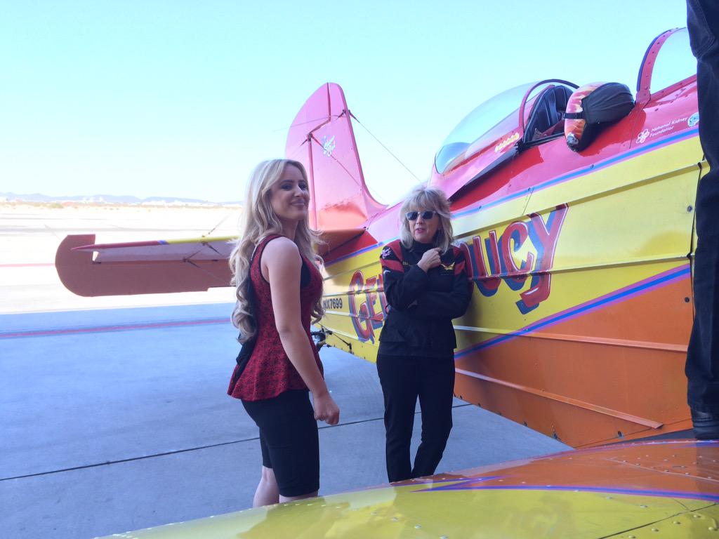 Heather from <a href="/KYMA11/">KYMA</a> getting briefed before her flight!