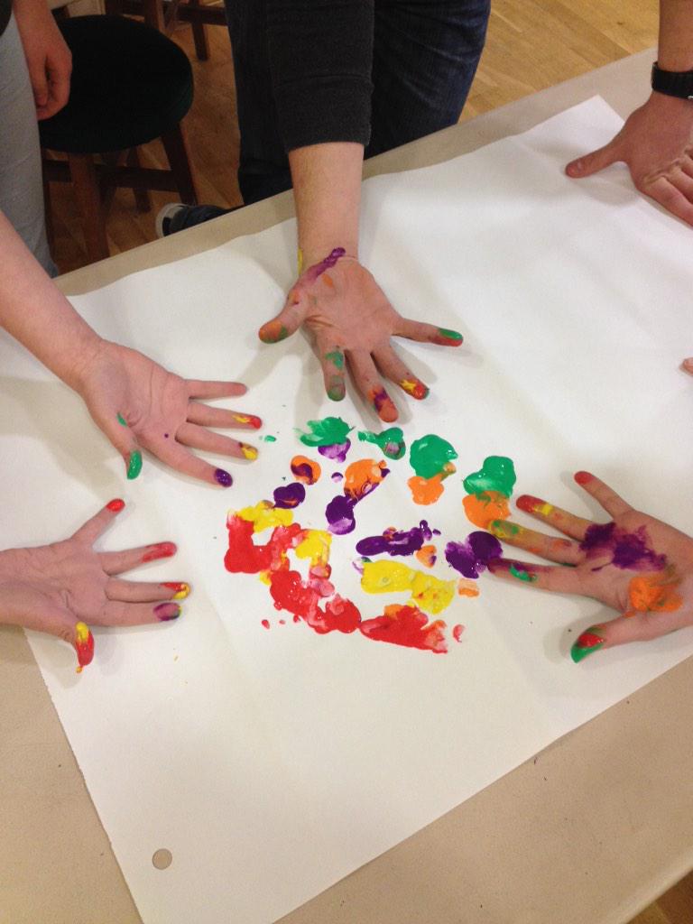Can't believe we didn't post this picture of messy twister last week! It was great fun....