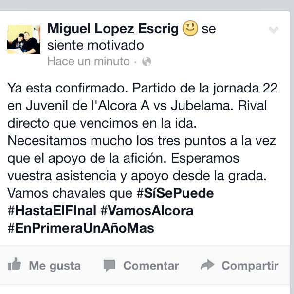 Un Rt un apoyo! #CDAlcora <a href="/AficionCDAlcora/">Afición CD Alcora</a>
