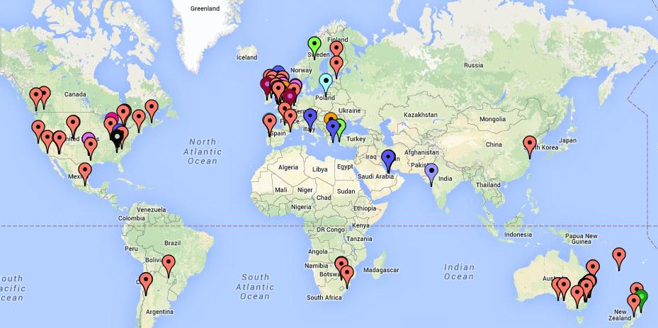 #UCSIA15 world map today