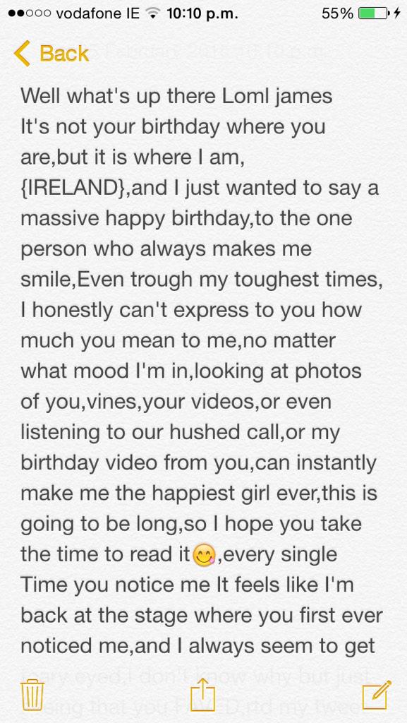 I don\t think I\ll be awake to wish you happy birthday so here\s my message early I love u so much  