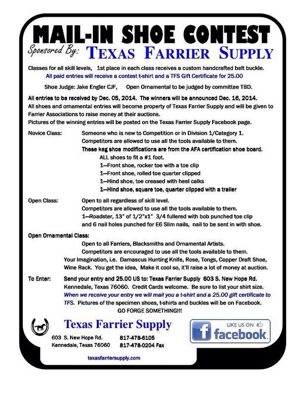 Texas Farrier Supply (TexasFarrier) Twitter