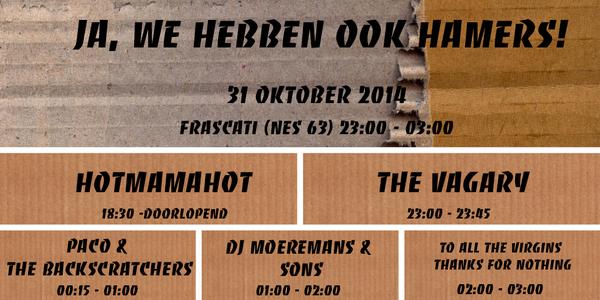 Frascati1515's tweet photo. Jajaja, het feest is al bijna! @THEVAGARYmusic @m_and_sons @toallthevirgins @Veenfabriek @wunderbaum http://t.co/h0cIrzIQwO