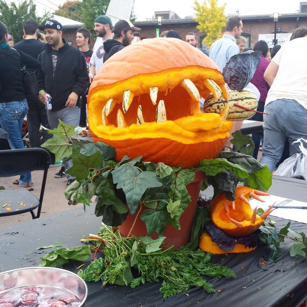 RedVentures's tweet image. Check out this killer pumpkin from the #GUTSCLT2014 RV team benefitting @MakeAWish. Way to go Austin, Matt &amp;amp; Jessica!