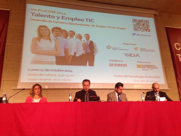 antnovo's tweet image. @barcelo74 @periodicoaragon modera &apos;Desafíos para captar y retener talento&apos; con #Samca @Hiberus @Inaempleo  #ProCom14