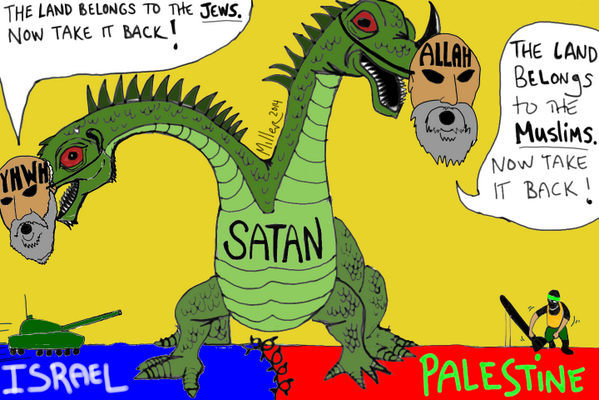 erikfmiller's tweet photo. New Editorial #Cartoon: "History of the Arab-Israeli Conflict" http://t.co/53FfhTbj4M