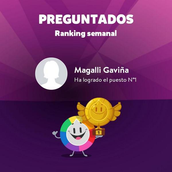 imaggy10's tweet photo. ¡He logrado el puesto N°1 en el ranking semanal! - http://t.co/g9GVxSiaPn http://t.co/ClzSl93Gni