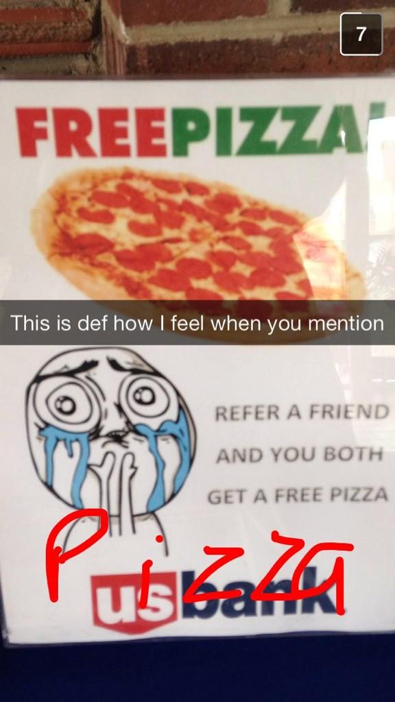 livbraund's tweet photo. In literally a span of 15 minutes I got 4 messages about pizza 😂 3 about this Instagram alone. #maggieproblems http://t.co/vgfNVJxJsR