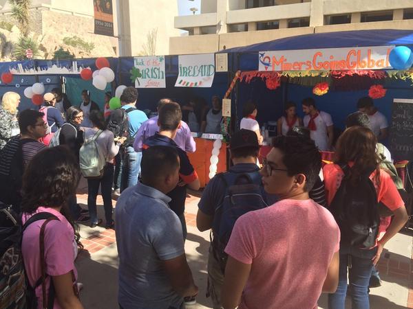 UTEP's tweet photo. The fun has already started at the #UTEPFoodFair! Stop by the Union Plaza before 2 p.m. http://t.co/XYPf1ryYIt