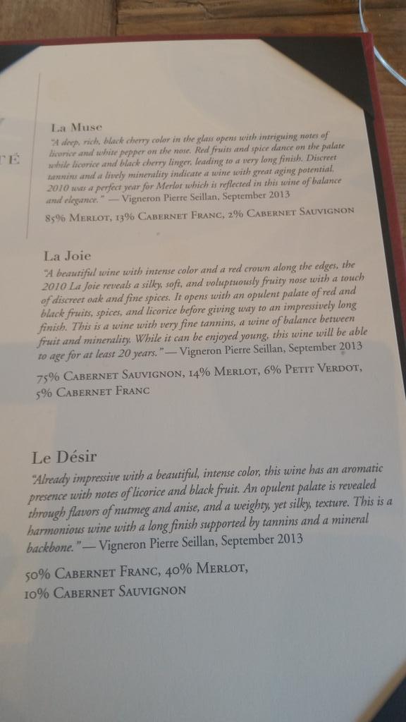 scorpyonne's tweet photo. Verite tasting #ilpiattosantafe #sonoma #jacksonfamilywines.. la muse. la joie le desir http://t.co/yxTVyheFYP