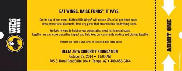 ASUDeltaZeta's tweet photo. Wingin it for dinner on Wednesday? #dzeats http://t.co/yCs94i8gRV