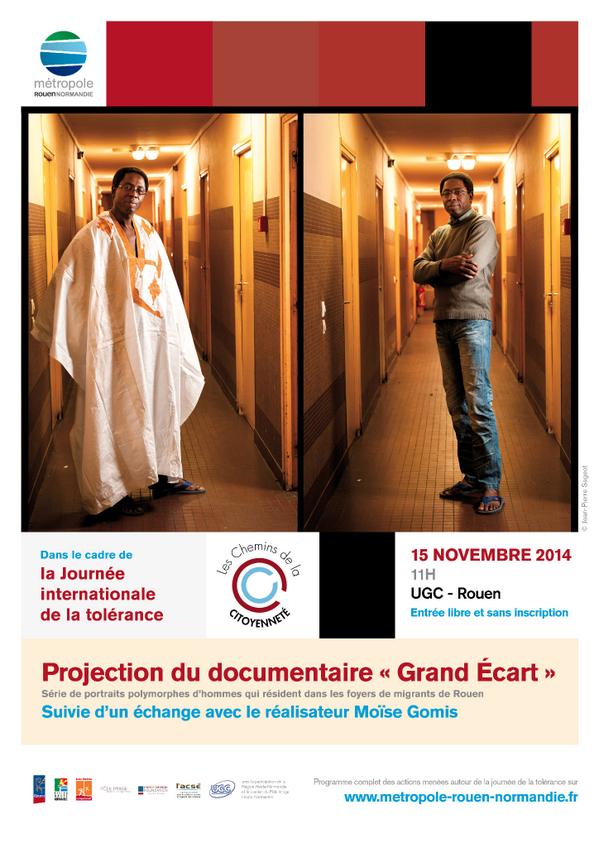 GomisMo's tweet photo. A l'occasion Journée mondiale de la tolérance, diffusion du webdoc Grand Ecart  @_Grand_Ecart à Rouen le 15 11 2014 http://t.co/wXnwfoU2mW