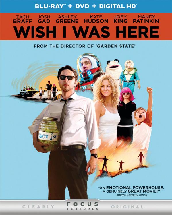WIWHFilm's tweet image. Gather your friends and family because Wish I Was Here is available on Blu-ray &amp;amp; DVD tomorrow!