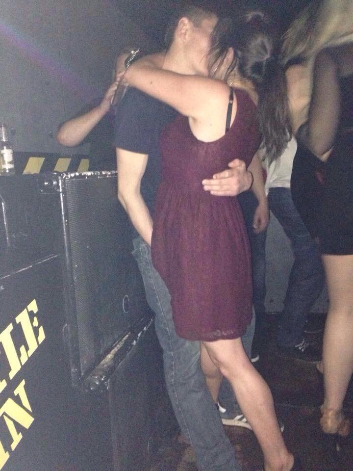Miniskirt shared drunk gagging
