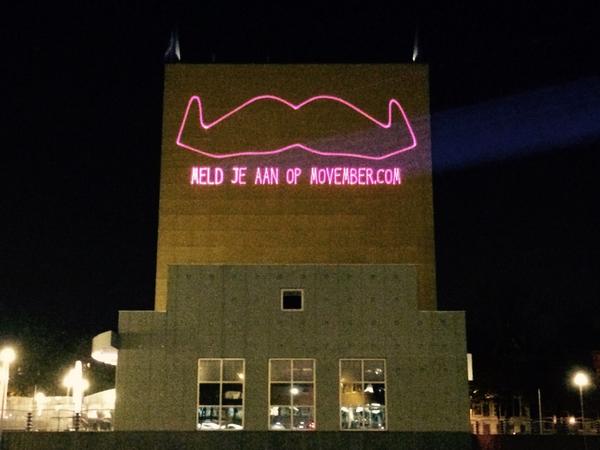 IntervisualLP's tweet image. Meld je aan op movember.com #Groningen! @groningermuseum #Goeddoel #lasershow #projectie #Intervisual.nl