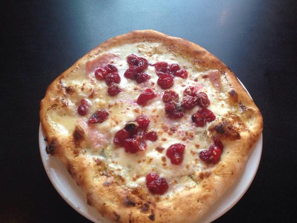 Turkey and cranberry pizza started today