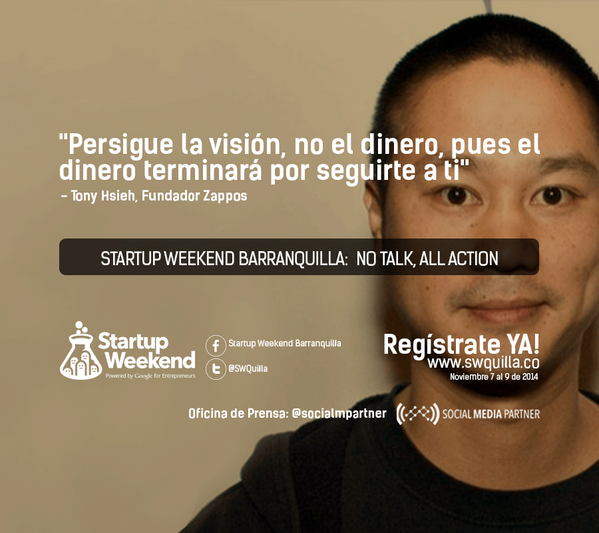 SWBaq's tweet photo. 10 mentores, 1 speaker, 3 jueces, 1 facilitador. TODO ESTA LISTO!
Startup weekend Barranquilla, no puedes faltar. http://t.co/K5LHe2JmHh