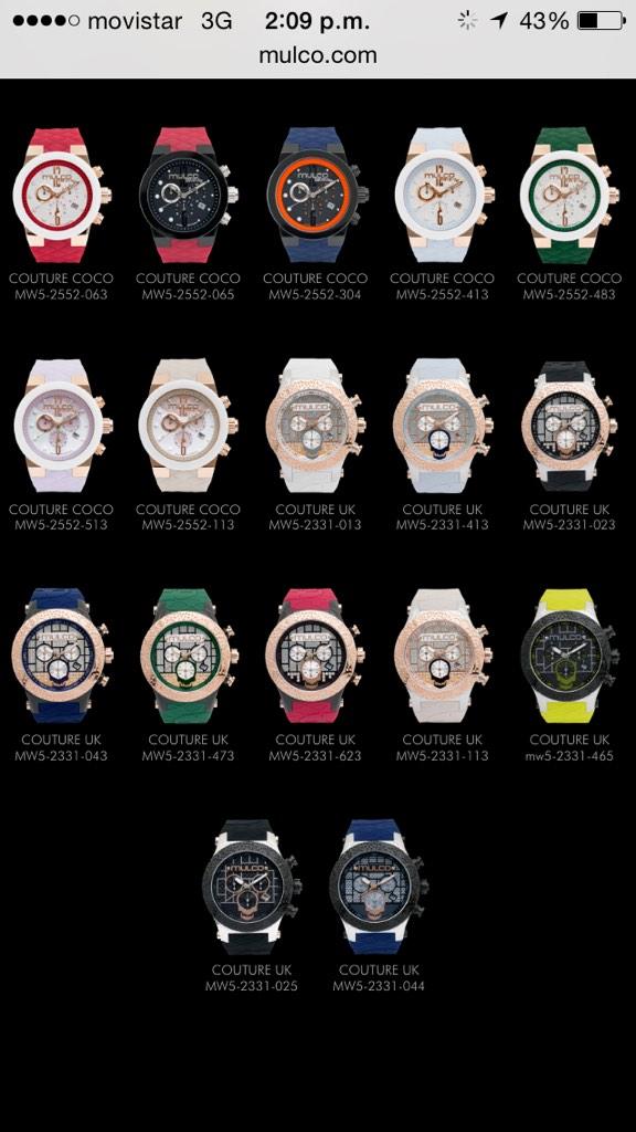 MulcoMania's tweet photo. Venta de #Relojes #Mulco Variedad de colores y modelos @franklinvalero #MulcoMania http://t.co/8zwE5j5jqI http://t.co/ISusij90jS