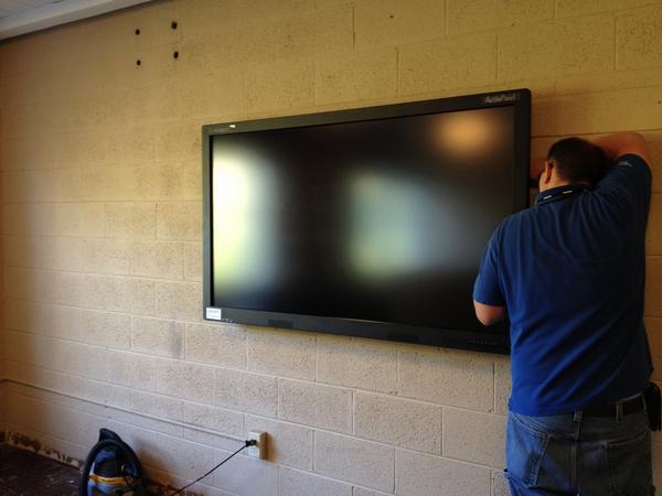 Check out the new Promethian Smart Board installed in the TORCH Community Classroom this morning! #Literacy