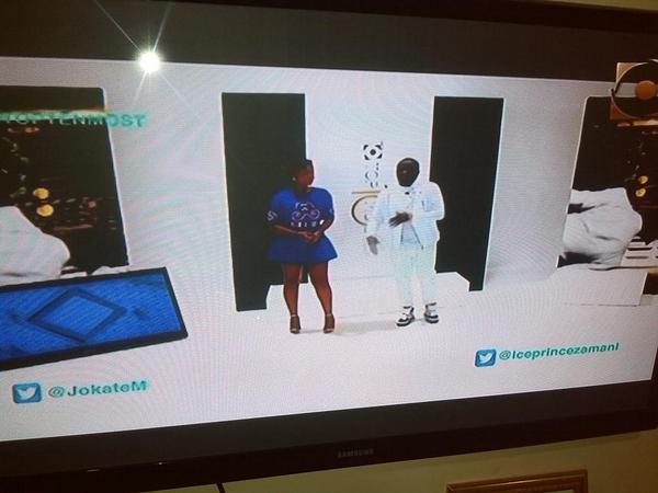 jokateM's tweet photo. @ChannelOAfrica β@StanyLwista: #Top10Most with @jokateM & @Iceprincezamani
@ChannelOTV http://t.co/pGYhcEFUI6β