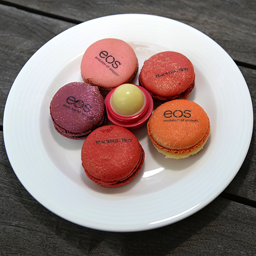 eos's tweet photo. Treat your lips. #macarons #nomnomnom #eos #RachelRoy http://t.co/t7aX2iQD4a