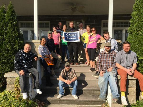 Canvassers for Casey had a big day today! Thank you! #wvpol #wv02