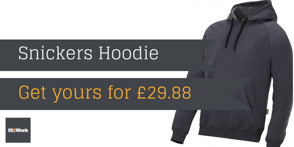 Kit4Work's tweet image. Get your Snickers Hoodie to keep you warm on site &amp;gt; bit.ly/1uDQcb6 #TheTradesHub