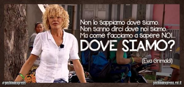PechinoExpress's tweet photo. A #pechinoexpress @EvaGrimaldi1 si pone questioni filosofiche di una certa levatura! http://t.co/hcyk4OywXf