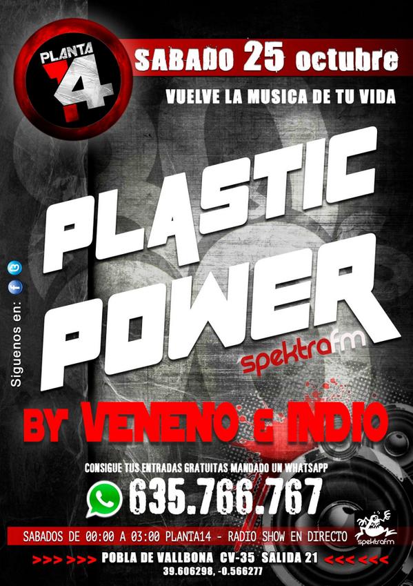 Plantacatorce's tweet photo. En estos momentos en directo ya desde PLANTA14 con la fiesta de PLASTIC POWER con INDIO &amp; VENENO http://t.co/Wq7BZ2rI2B