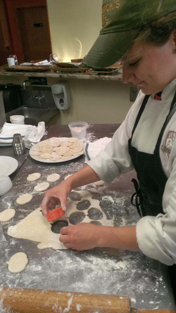 Chef Jordan making pumpkin pies for the Sunday #Veggie Buffet. #pumpkinpie ##farmtotable #cheflife <a href="/aldotcomfood/">Al.com Food</a>