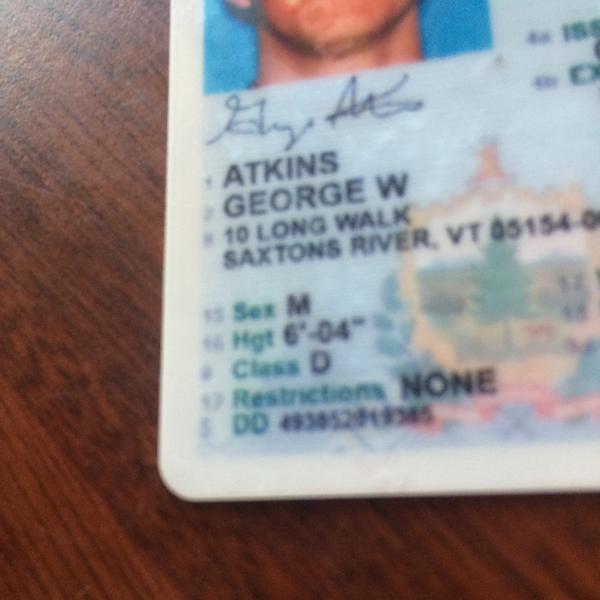 IsGeorge6Foot5's tweet photo. The DMV says no http://t.co/MiVM2v4JcE