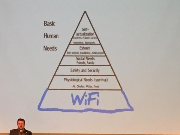 SarahTLogan's tweet photo. I'd put coffee below wifi. 😳 #FallCUE14 #fallcue http://t.co/mxUhqPJiFR