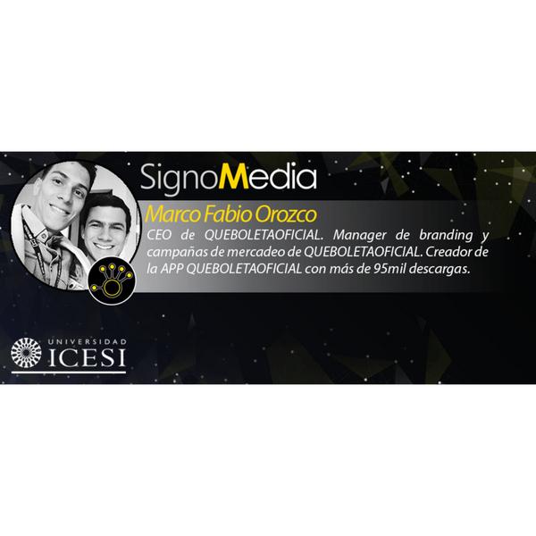 SignoMedia's tweet photo. Este Miercoles 29 de Octubre, contaremos con la presencia del creador de @QueBoletaOficia #SMIcesi #VivimosConectados http://t.co/wh9gJuArL5