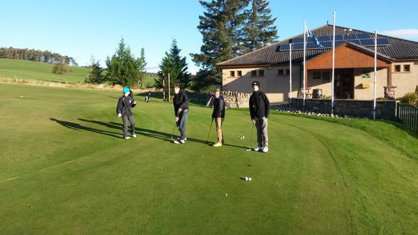 Robbiedog65's tweet photo. Lovely morning for our final @ClubGolfScot Roving Pro session @DufftownGolf #growingthegame with great kids http://t.co/EtPpjJxhQ4
