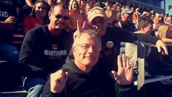 ClasenAmanda's tweet photo. #BeatLuther #wartburgfootball #KnightPride #50 http://t.co/g0WtnvpJ57