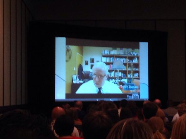 DrCliffH's tweet photo. @NorbDunkel makes a video appearance in @drsbann's #acuhoi #LLPC14 keynote. http://t.co/tskvPLamSy