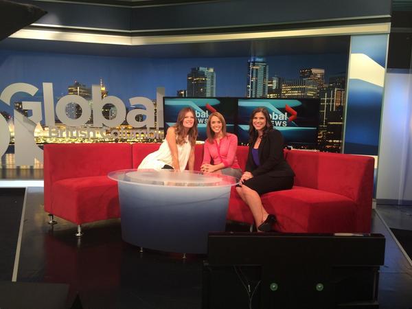 WCWomensShow's tweet photo. Watch @GlobalBC now with @TheRealStafford! @leighkjekstad #WCWS2014 http://t.co/znA2UBwdtN