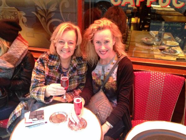 Wonderful Paris - with my lovely friend Michelle and a Kir Royal.