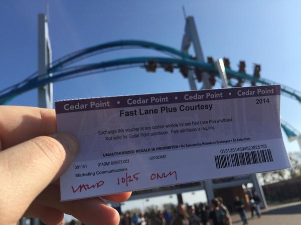 bradbonaroti's tweet photo. My day has been made thanks to @TonyClarkCP #HalloWeekends #FastlanePlus Thanks Tony!!! @cedarpoint http://t.co/EBB3r06bxT