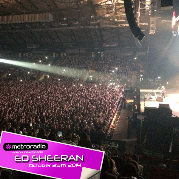 ArenaNewcastle's tweet photo. #EdSheeran is on fire!!! Well, not literally, but you know what we mean ^^ http://t.co/V7YDXHo1Up