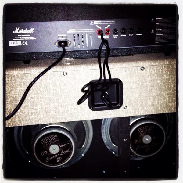 romchip's tweet image. Wiring test before final fit #celestion #zillacabs #marshall
