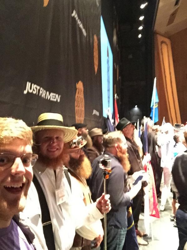 ShanePittson's tweet photo. With the Utah contestants. Pretty sure one is a direct descendant of Porter Rockwell #provorocks #worldbeard http://t.co/Zwk23rWugR