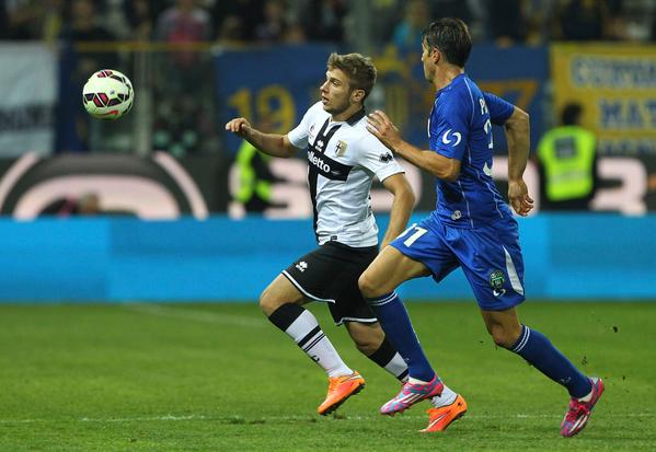 Ristovski is shown during the Sassuolo match Ristovski is shown during the Sassuolo match